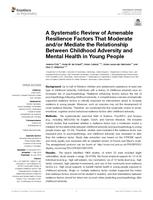 A systematic review of amenable resilience factors that moderate and/or mediate the relationship between childhood adversity and mental health in young people