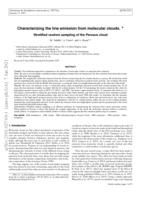 Characterizing the line emission from molecular clouds