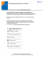 Learning from novice–expert interaction in teachers’ continuing professional development