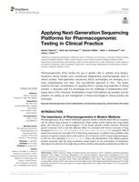 Applying next-generation sequencing platforms for pharmacogenomic testing in clinical practice