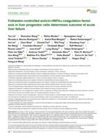 Follistatin-controlled activin-HNF4 alpha-coagulation factor axis in liver progenitor cells determines outcome of acute liver failure