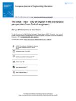 The what - how - why of English in the workplace