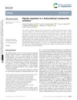 Dipolar repulsion in alpha-halocarbonyl compounds revisited