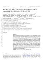 The ultra-steep diffuse radio emission observed in the cool-core cluster RX J1720.1+2638 with LOFAR at 54 MHz