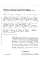 Analysis of Early Science observations with the CHaracterising ExOPlanets Satellite (CHEOPS) using PYCHEOPS