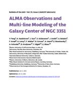 ALMA observations and multi-line modeling of the galaxy center of NGC 3351