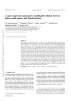 A sparse regression approach to modelling the relation between galaxy stellar masses and their host haloes