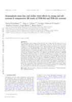 Atmospheric mass loss and stellar wind effects in young and old systems I