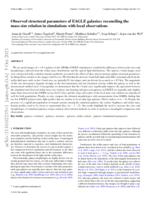 Observed structural parameters of EAGLE galaxies