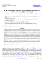 ALMA observations of doubly deuterated water