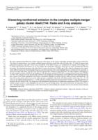 Dissecting nonthermal emission in the complex multiple-merger galaxy cluster Abell 274