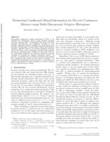 Estimating conditional mutual information for discrete-continuous mixtures using multi-dimensional adaptive histograms