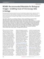 REMBI: Recommended Metadata for Biological Images-enabling reuse of microscopy data in biology