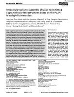 Intracellular dynamic assembly of deep-red emitting supramolecular nanostructures based on the Pt horizontal ellipsis Pt metallophilic interaction