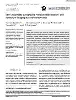 Semi-automated background removal limits data loss and normalizes imaging mass cytometry data