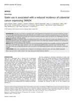 Statin use is associated with a reduced incidence of colorectal cancer expressing SMAD4