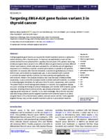 Targeting EML4-ALK gene fusion variant 3 in thyroid cancer