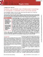 Incidence and mortality rates of intracranial hemorrhage in hemophilia: a systematic review and meta-analysis