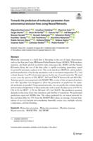 Towards the prediction of molecular parameters from astronomical emission lines using Neural Networks