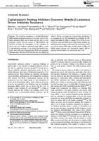Cephalosporin prodrug inhibitors overcome metallo-β-lactamase driven antibiotic resistance