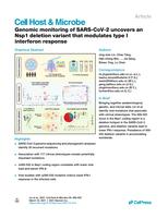Genomic monitoring of SARS-CoV-2 uncovers an Nsp1 deletion variant that modulates type I interferon response
