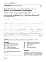 Checkpoint inhibitor induced hepatitis and the relation with liver metastasis and outcome in advanced melanoma patients