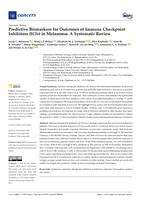 Predictive biomarkers for outcomes of immune checkpoint inhibitors (ICIs) in melanoma: a systematic review