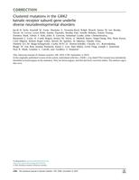 Clustered mutations in the GRIK2 kainate receptor subunit gene underlie diverse neurodevelopmental disorders (vol 108, pg 1692, 2021)