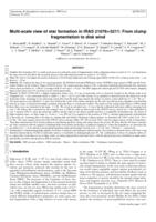 Multi-scale view of star formation in IRAS 21078+5211: from clump fragmentation to disk wind