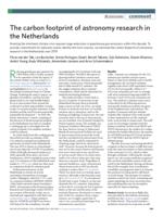 The carbon footprint of astronomy research in the Netherlands
