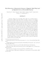 First detection of interaction between a magnetic disk wind and an episodic jet in a protostellar system