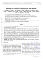 HD 142527: quantitative disk polarimetry with SPHERE