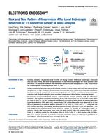 Risk and time pattern of recurrences after local endoscopic resection of T1 colorectal cancer