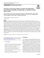 Anti-tumor necrosis factor therapy in patients with inflammatory bowel disease; comorbidity, not patient age, is a predictor of severe adverse events