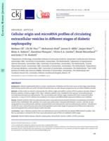 Cellular origin and microRNA profiles of circulating extracellular vesicles in different stages of diabetic nephropathy