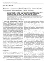 Carnosinase-1 overexpression, but not aerobic exercise training, affects the development of diabetic nephropathy in BTBR ob/ob mice