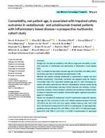 Comorbidity, not patient age, is associated with impaired safety outcomes in vedolizumab- and ustekinumab-treated patients with inflammatory bowel disease-a prospective multicentre cohort study