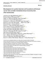 Development of a patient decision aid for patients with breast cancer who consider immediate breast reconstruction after mastectomy