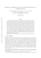 Simultaneous confidence intervals for ranks with application to ranking institutions