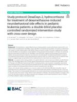 Study protocol: DexaDays-2, hydrocortisone for treatment of dexamethasone-induced neurobehavioral side effects in pediatric leukemia patients