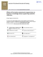 Effects of formative assessment programmes on teachers’ knowledge about supporting students’ reflection