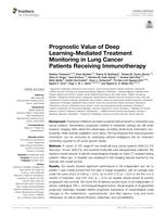 Prognostic value of deep learning-mediated treatment monitoring in lung cancer patients receiving immunotherapy