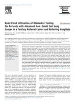 Real-world utilization of biomarker testing for patients with advanced non-small cell lung cancer in a tertiary referral center and referring hospitals