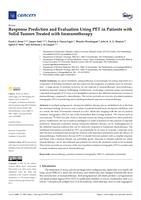 Response prediction and evaluation using PET in patients with solid tumors treated with immunotherapy