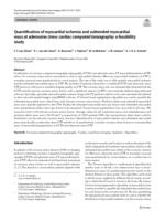 Quantification of myocardial ischemia and subtended myocardial mass at adenosine stress cardiac computed tomography