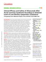 Clinical efficacy and safety of alirocumab after acute coronary syndrome according to achieved level of low-density lipoprotein cholesterol a propensity score-matched analysis of the ODYSSEY OUTCOMES trial