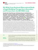 EU-wide cross-sectional observational study of lipid-modifying therapy use in secondary and primary care