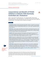 Lipoprotein(a) and benefit of PCSK9 inhibition in patients with nominally controlled LDL cholesterol