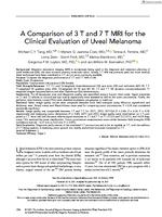 A comparison of 3 T and 7 T MRI for the clinical evaluation of uveal melanoma