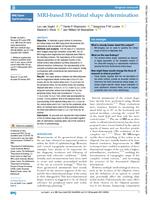 MRI-based 3D retinal shape determination